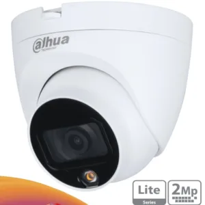 Cámara Domo de Seguridad Dahua DH-HAC-HDW1209TQN-LED 1080P Full-Color con Luz LED