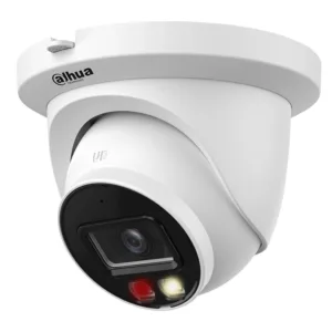 Cámara Domo IP Dahua DH-IPC-HDW2549TM-S-IL 5MP Full-Color con Luz Blanca y Micrófono Integrado