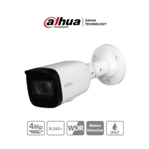 Cámara IP Dahua DH-IPC-HFW1431T1N-ZS-S4 4MP Varifocal con IR 35m y Protección IP67