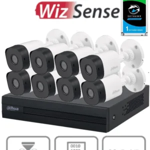 Kit de 8 Cámaras Dahua DH-KIT/XVR1B08-I-1T/8-B1A21N-0 Full HD con DVR y Disco Duro 1TB