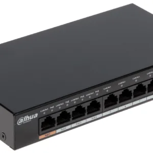 Switch PoE Dahua DH-PFS3008-8GT-60 8 Puertos Gigabit 60W para Cámaras IP