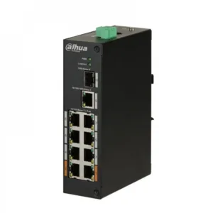 Switch PoE Dahua DH-PFS3110-8ET-96 Gigabit 8 Puertos PoE+ 96W Profesional