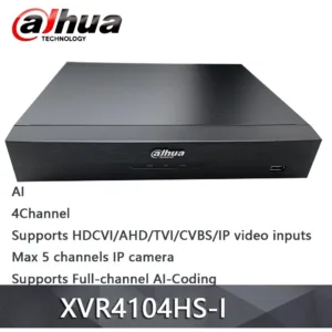 Grabador DVR Dahua DH-XVR4104HS-I WizSense 4 Canales 1080N/720p H.265+