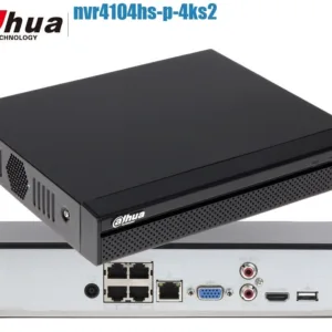 NVR Dahua DHI-NVR4104HS-P-4KS2/L – Grabador IP 4 Canales 4K con PoE Integrado