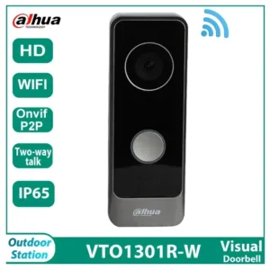 Videoportero IP Dahua DHI-VTO1301R-W con Cámara HD, Wi-Fi y Audio Bidireccional