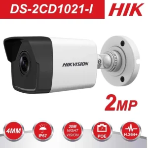 Cámara de Seguridad HIKVISION DS-2CD1021-I 2MP | Visión Nocturna | IP67 | PoE