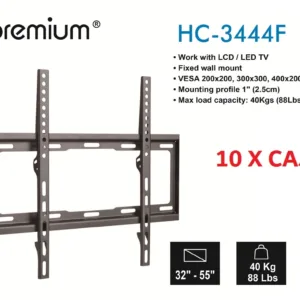 Soporte para TV HC Premium HC-3444F – Fijo, resistente y compatible con pantallas de 26” a 55”