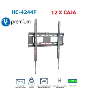 Soporte para TV HC Premium HC-4244F – Soporte fijo de pared, fuerte y seguro