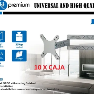 Soporte para TV HC Premium HC-S05 Silver – Soporte Fijo Metálico Plateado