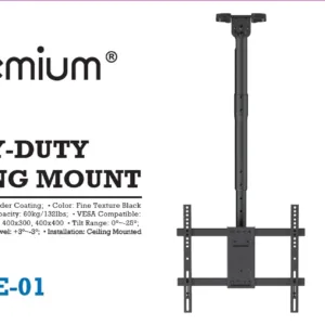 Soporte para TV HC Premium HC-TE-01 – Soporte Fijo de Pared Ultra Delgado