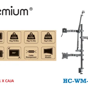 Soporte para TV HC Premium HC-WM-STR1 – Soporte Articulado de Pared Reforzado