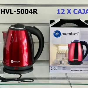 Hervidor de Agua HVL-5004R HC Premium – Diseño rojo metálico, potente y seguro