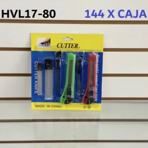 Cortador HVL17-80 – Cúter metálico retráctil resistente y preciso para uso profesional