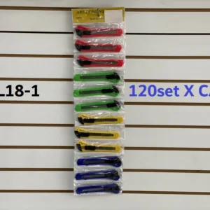 Cortador HVL18-1 – Cúter profesional retráctil con mango antideslizante y hoja afilada