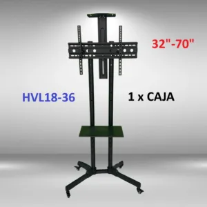 Soporte Pedestal de TV HC Premium HVL18-36 – Base Metálica Ajustable para Televisores