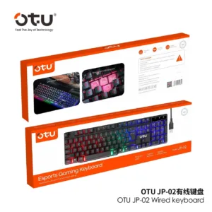 Teclado OTU JP-02 – Diseño Ergonómico y Conexión USB para Oficina o Hogar